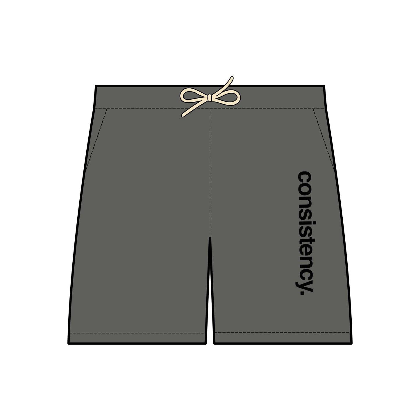 Fleece Sweat Shorts - Motivational Consistency Design